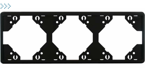 Горизонтальная тройная рамка, чёрная (50931 TPT) Горизонтальная тройная рамка, чёрная (50931 TPT)